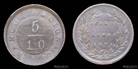 Argentina. Buenos Aires. 5 Decimos 1831 CJ 12.1.1