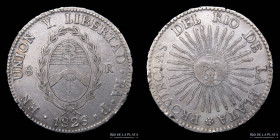 Argentina. La Rioja. 8 Reales 1826 RA P. CJ 26.1