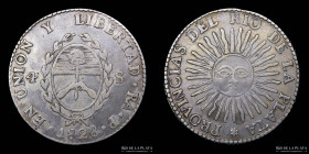 Argentina. La Rioja. 4 Soles 1828 RA P. CJ 39.2.1