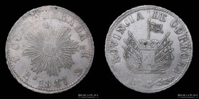 Argentina. Cordoba. 4 Reales 1847. CJ 54.1.3