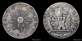 Argentina. Cordoba. 4 Reales 1851. CJ 61.1.4