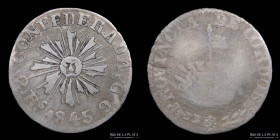 Argentina. Cordoba. 2 Reales 1845. CJ 51.3.5