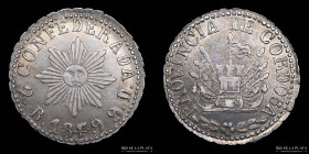 Argentina. Cordoba. 2 Reales 1849. CJ 57