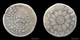 Argentina. Cordoba. 1 Real 1843 JPP. CJ 43.7.1