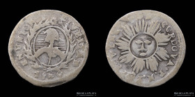 Argentina. Cordoba. 1/2 Real 1840 PNP. CJ 21.2.1