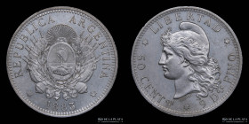 Argentina. 50 Centavos 1883. Medio Patacon. CJ 17