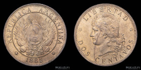Argentina. 2 Centavos 1885. CJ 27