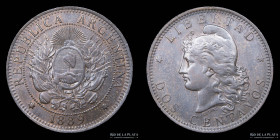 Argentina. 2 Centavos 1889. CJ 30