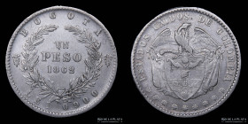 Colombia. 1 peso 1862. KM139.1