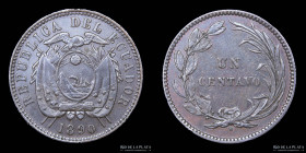 Ecuador. 1 Centavo 1890. KM45