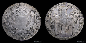 Peru. 8 Reales 1823 JP. Peru Libre. KM136