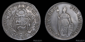 Peru. 8 Reales 1833 MM KM142.3