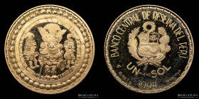 Peru. 1 Nuevo Sol 1994. Cultura Moche. Oro. Proof. KM312