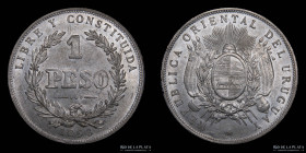 Uruguay. 1 Peso 1893. KM17a