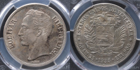 Venezuela. 5 bolivares 1935. KM24.2