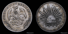 Mexico. 8 Reales 1895 CnAM. Chopmarks. KM377.3