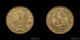 Mexico. 1 Peso 1902 Mo M. KM410.5