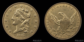 USA. 2.5 Dollars 1837. Classic Head. KM56
