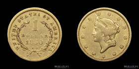 USA. 1 Dollar 1850. Liberty Head. KM73