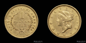 USA. 1 Dollar 1852. Liberty Head. KM73
