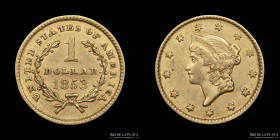 USA. 1 Dollar 1853. Liberty Head. KM73