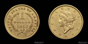 USA. 1 Dollar 1853. Liberty Head. KM73