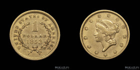 USA. 1 Dollar 1853. Liberty Head. KM73