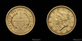 USA. 1 Dollar 1853. Liberty Head. KM73