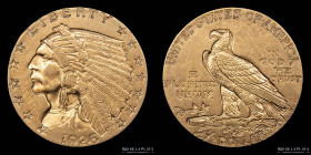 USA. 2.5 Dollars 1926 Indian Head. KM128