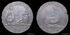 Francia. Metz. Jeton provincial 1754 Trois-Eveches