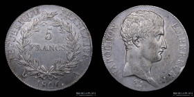 Francia. Napoleon I. 5 Francs 1806 A. KM673.1