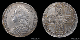 Gran Bretaña. 6 Pence 1746. LIMA. KM582.3