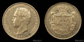 Portugal. Ludovico I. 5000 Reis 1886. KM516