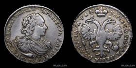 Rusia. Peter I. 1/2 Ruble 1720. KM156