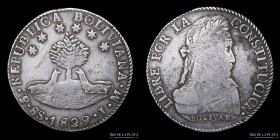 Bolivia. 8 Soles 1829 JM. KM97