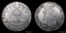 Bolivia. 8 Soles 1839 LM . KM97