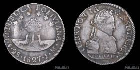 Bolivia. 2 Soles 1827 JM. KM95