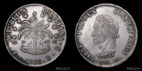 Bolivia. 8 Soles 1862 FP. KM138.6