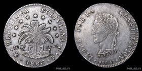 Bolivia. 8 Soles 1863 FP. KM138.6