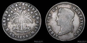 Bolivia. 4 Soles 1854 MJ. KM123.2