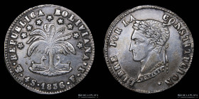 Bolivia. 4 Soles 1856 FJ . KM123.2