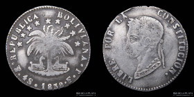 Bolivia. 4 Soles 1858 FJ . KM123.2