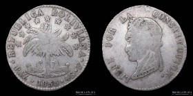 Bolivia. 4 Soles 1855 F. La Paz Mint. KM130