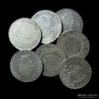 Bolivia. Lote x7. 8 Soles 1863 a 1864. A estudiar