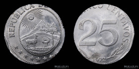 Bolivia. Error. 20 Centavos 1972. Cospel equivocado