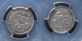Bolivia. 1854. 1 Sol. Medalla Monetaria. La Paz a Belzu. Certificada