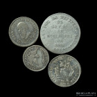 Bolivia. Lote x4. 1865 a 1868. Medallas de Melgarejo