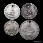 Bolivia. Lote x4. Medallas Monetarias 1835 a 1865