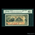 Bolivia. Banco Industrial de La Paz. 5 Bolivianos 1905. Pick S152s