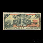 Bolivia. Banco Nacional. 1 Boliviano 1892 MM. Pick S211b